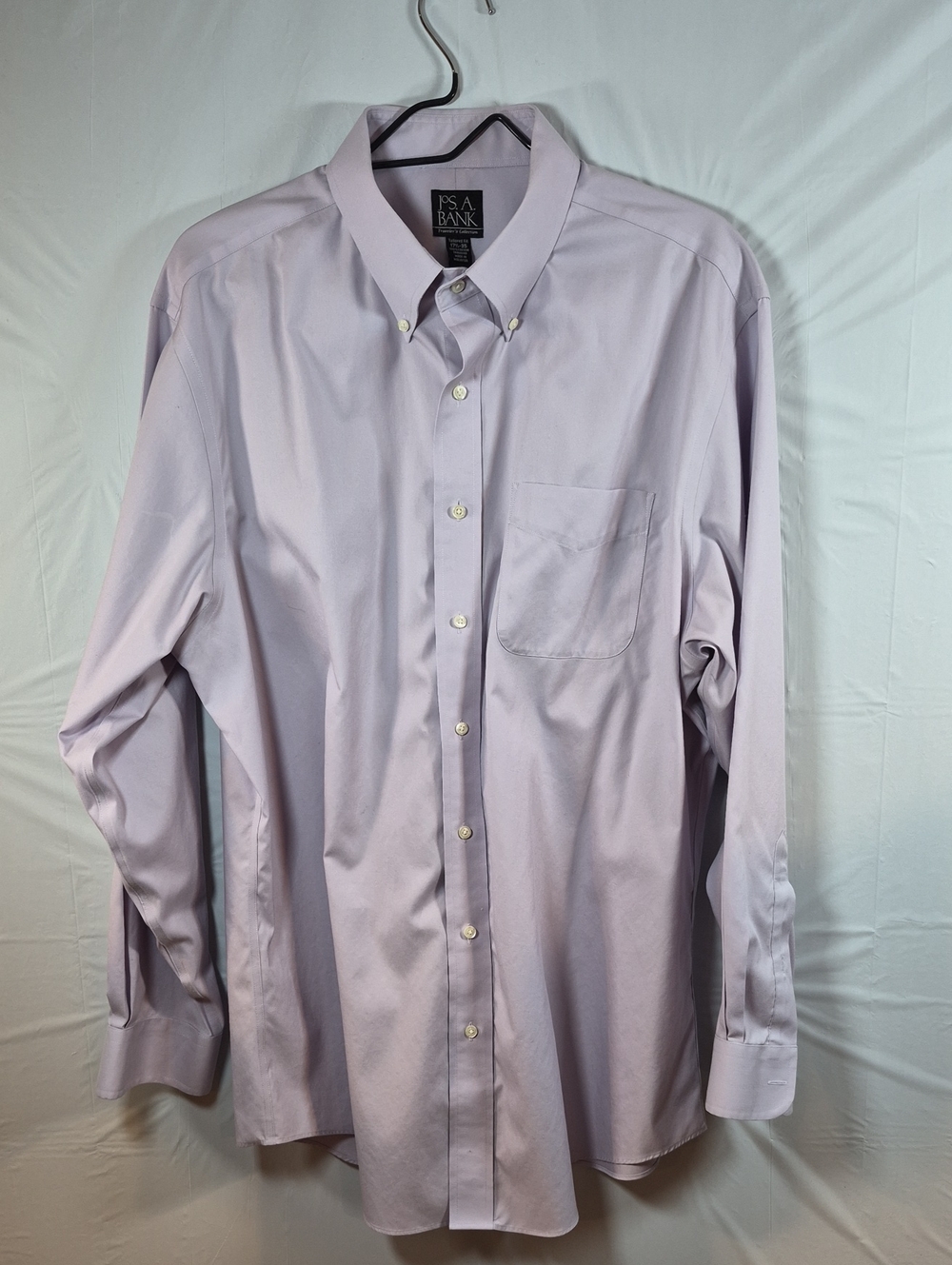 Jos. A. Bank Men's Light Lavender Button-Down Dress Shirt 17.5 - 35